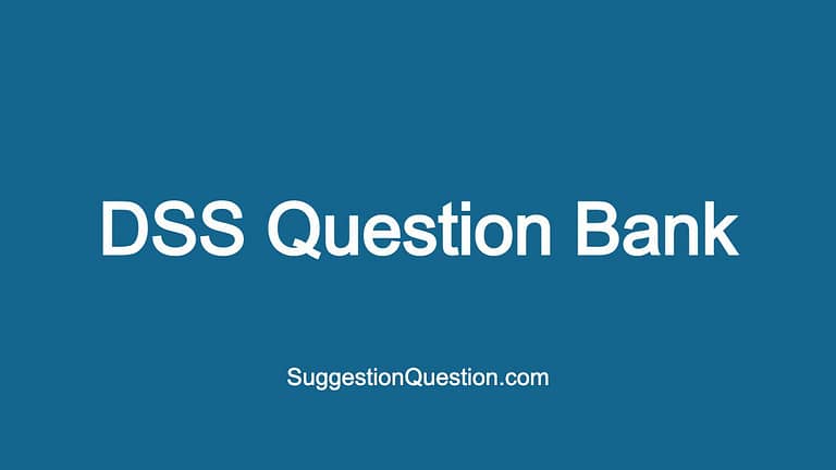 DSS Question Bank PDF dss Somaj Kormi Union Exam Question