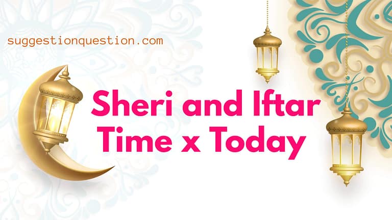 Sheri and Iftar Time x Today