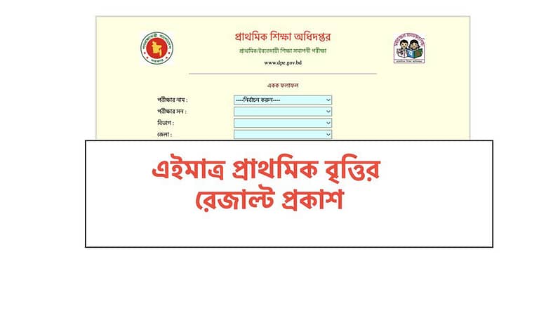 dpe.gov.bd Class 5 Scholarship Result 2023 Primary Britti Porikkha
