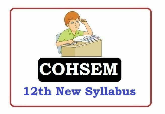 Manipur 12th Class Syllabus 2023, CHSE Manipur HS Revised Syllabus 2023 Pdf Download