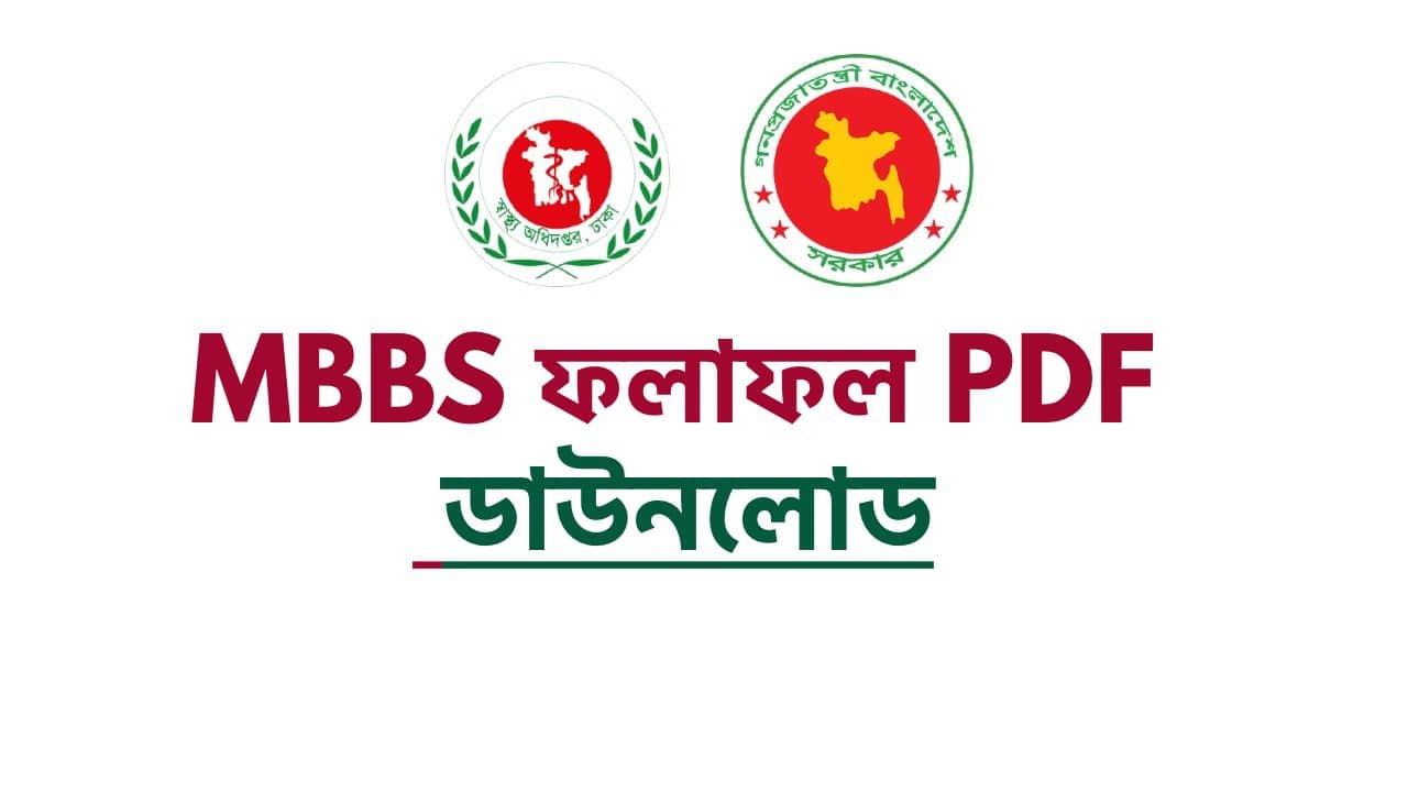 MBBS Result 2023 PDF Download with Merit List Position