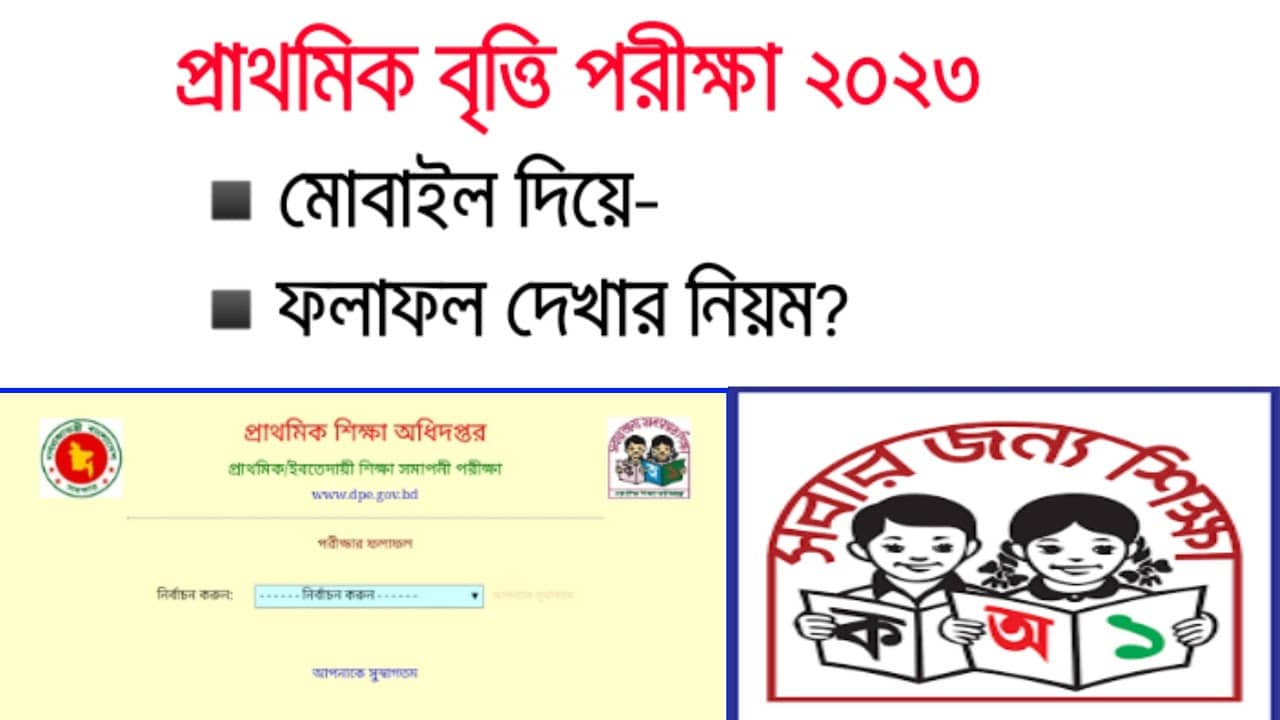 www dpe.gov.bd Result 2023 Class 5 Scholarship Talent Pool & General List Result Published. PDF Download Link mopme.gov.bd